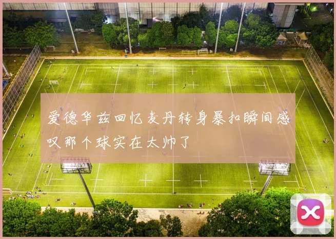 爱德华兹回忆麦丹转身暴扣瞬间感叹那个球实在太帅了
